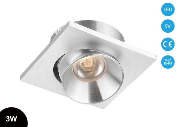 IP44 3W  Adjusatable Square 2 Inches Recessed Mini Size CITIZNE COB  LED Ceiling Spot  Llight