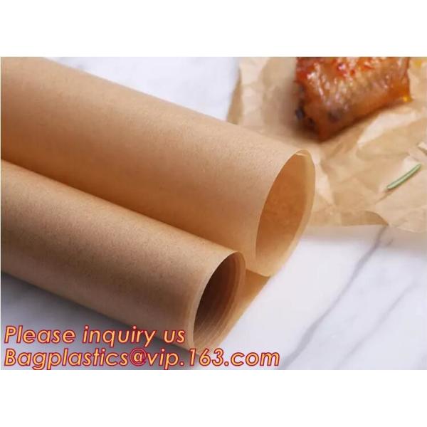 Bleached With Unbleached Greaseproof Paper For Food Wrapping,Environmental Friendly And Green Greaseproof Food Packaging