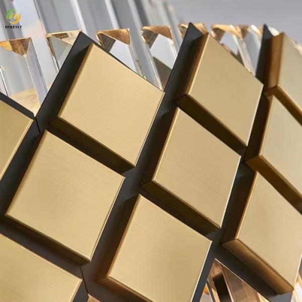 Хрустальные люстры СИД потолочного освещения K9 Кристл вися латунные ясные современные