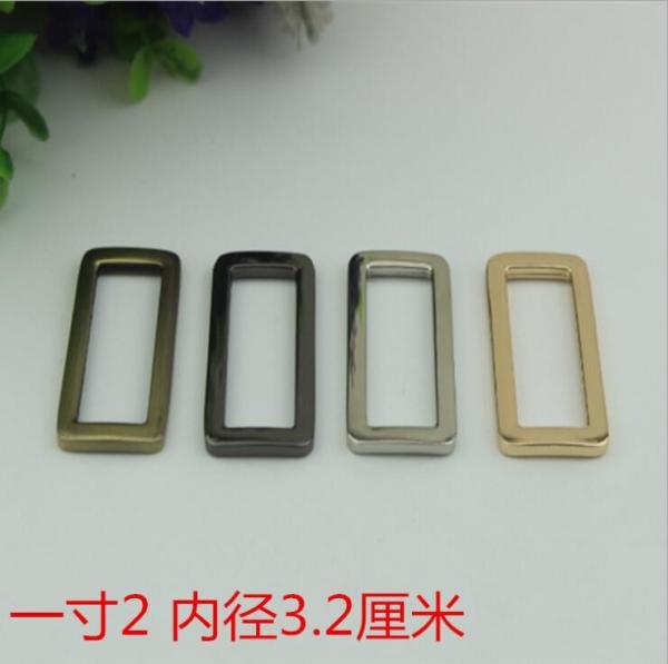 Wholesale Factory Made Thickness 3.5 MM Zinc Alloy Metal Square Buckle For Handbag