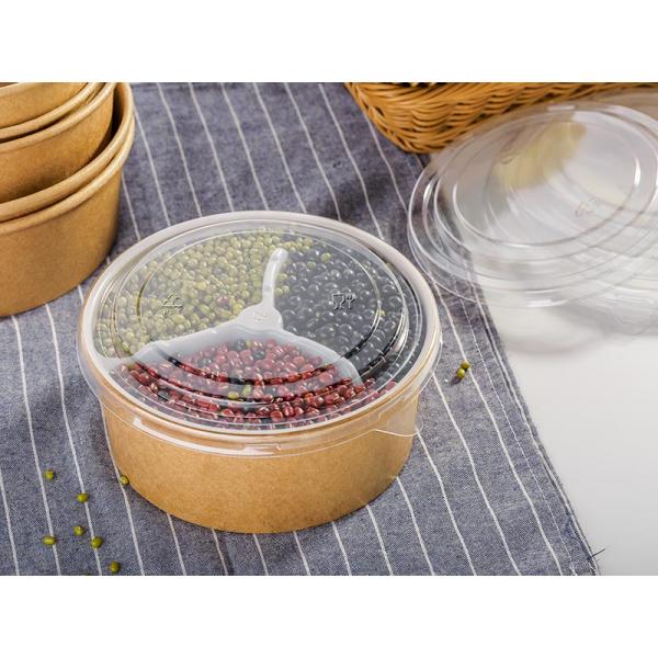 пластиковые свободные устранимые бумажные плошки для супа 32oz с крышками