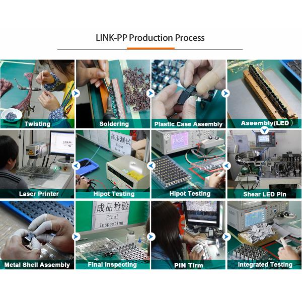 Одиночная гаван плата 1000 основания-T 0826-1X1T-KL-F ВВЕРХ ПО соединителю LPJK6078AONL локальных сетей RJ45 PoE+