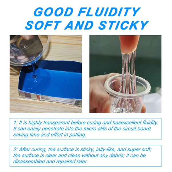 Caja de conexión eléctrica de envasado líquido de silicona gel aislante a prueba de agua Igbt