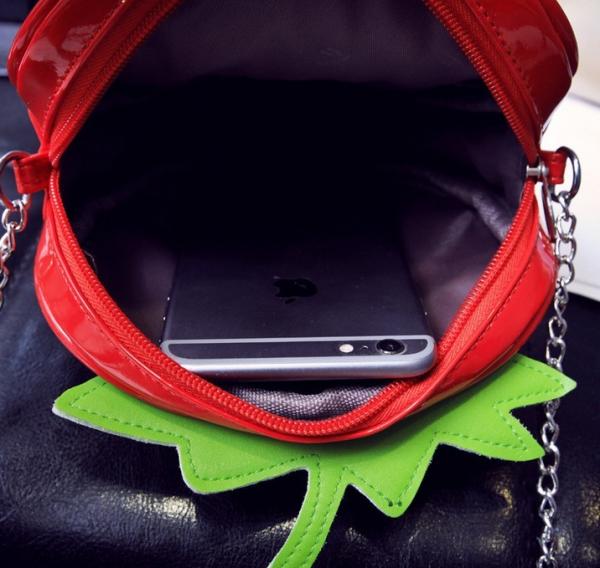 Japan and South Korea cartoon cute transparent strawberry summer fruit watermelon lemon shoulder bag Messenger bag