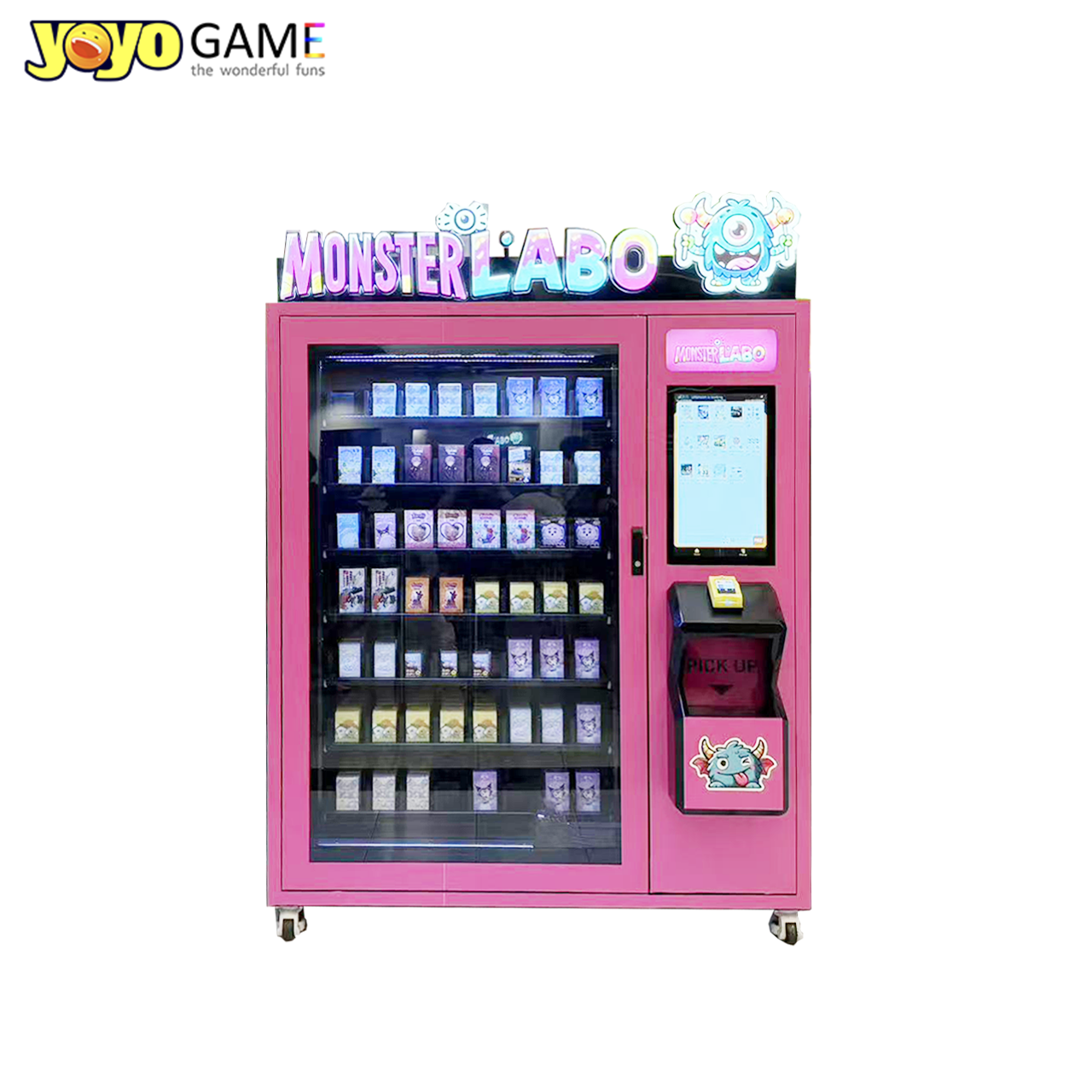 Blind Box Vending Machine Track-Type XY-Axis Dispensing Touchscreen Control for Figurine Retail