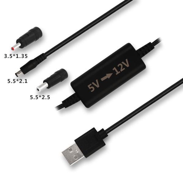Cabo Conversor de 5V para 12V com Proteção contra Sobrecarga CE RoHS