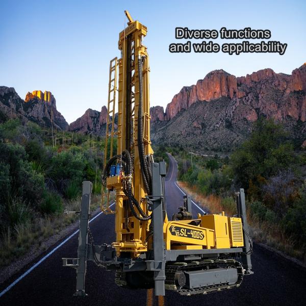 Diesel Deep Well Drilling Equipment Hydraulic Port For Geotechnical Using