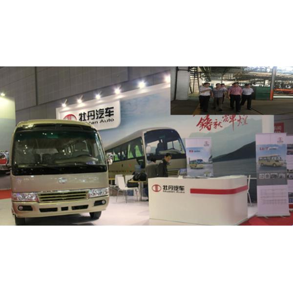 Euro 4 Engine 30 Passenger Bus Small Commercial Vehicles Leaf Spring Suspension