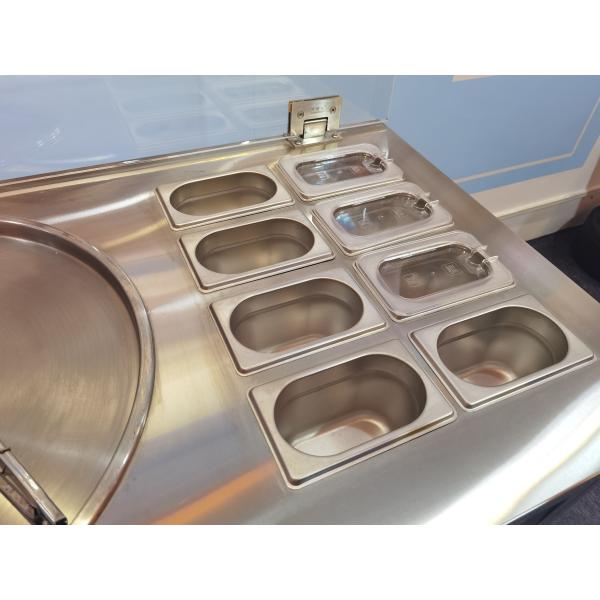 Commercial Easy to Operate Single Flat Pan Fried Quick-Frozen Ice Cream Roll Machine