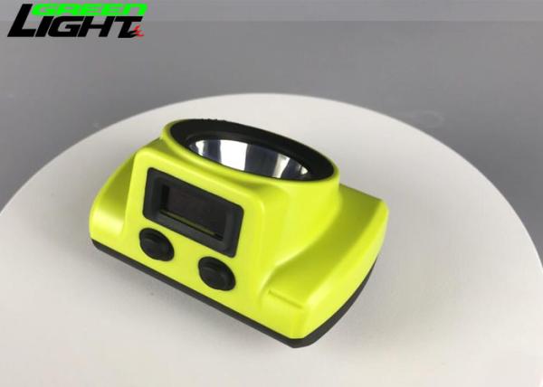 Portable LED Miner'S Cap Lamp 18000lux OLED Display Screen 6800mA Lithium Battery
