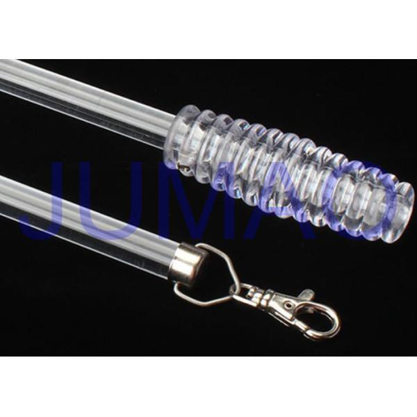 Fiberglass Pulling Custom Drapery Rods , 12 Mm Drapery Wand For Grommet Panels