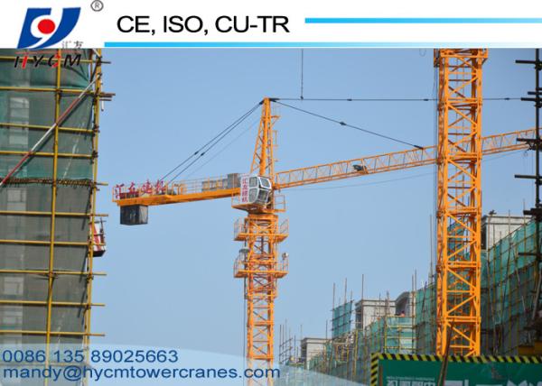 Popular Type QTZ5513/6010 Construction Tower Crane 1.6*3m Mast 8ton Hammernead Tower Crane