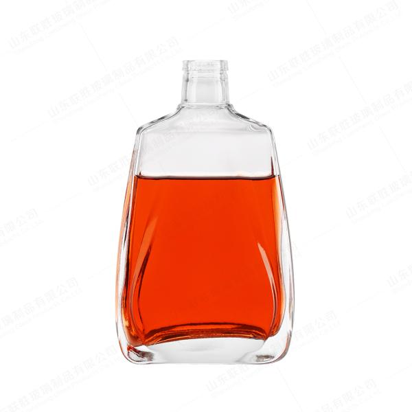Decal Surface Handling 750ml Glass Liquor Bottle for Spirits Gin Whisky Vodka Tequila