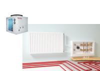 Pompe à chaleur réfrigérante de source d'air du vert R410a de la réunion 12KW pour les heatpumps sanitaires Rohs d'eau chaude de chauffage par le sol