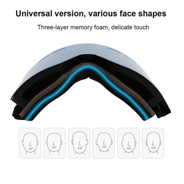 Effortlessly Glide Down the Slopes with Magnetic Ski Goggles and Foam 1/2/3 Layers