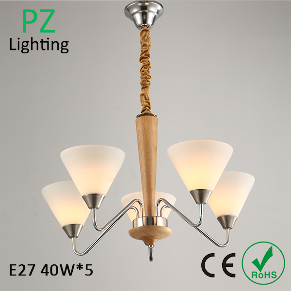 2014 MOST popular wooden pendant lamp wood chandelier lighting CE/ROHS made in China