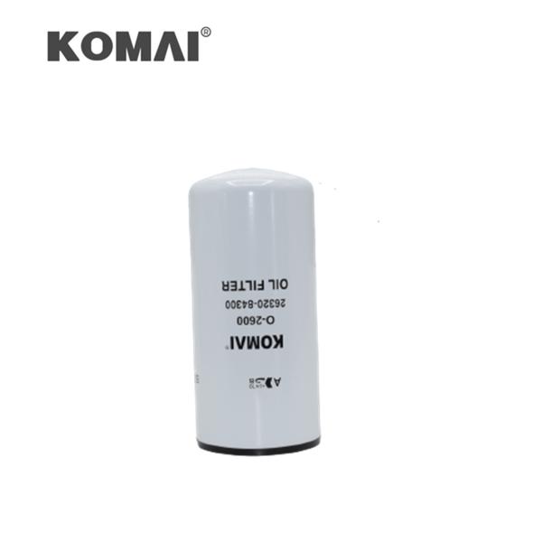 KOMAI Fuel Oil Filter 26320-84300 2632084300 For Hyundai Truck Excavator Diesel Engine Parts