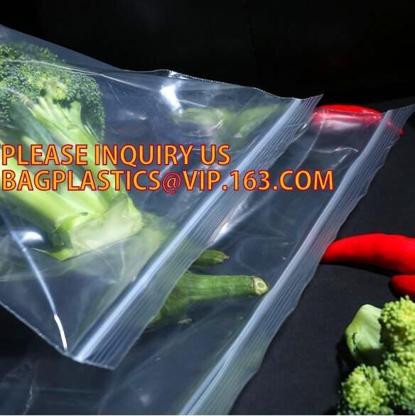 Eco-friendly PE two Track Vacuum Plastic Zipper,PE Hermetic Seal Zipper, Custom Double Seal Plastic Bag /Double Track Pl