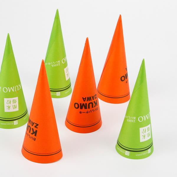 Summer Customized Logo Sleeving Cone Shaped Ice Cream Paper Holder for Food Packaging