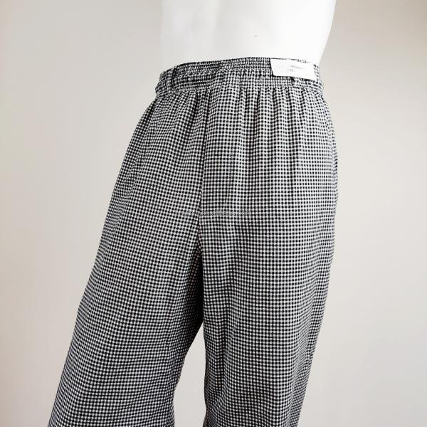 High quality popular fashionable Yarn dyed  checked chefs pants uniform classic restaurant uniform for waiter