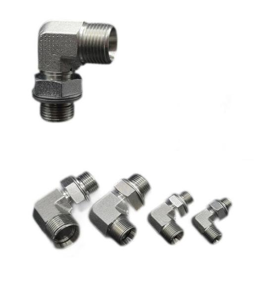 1CG9 Metric Thread Stainless Steel Elbow Bite Type Pipe Tube Adapter Combination Joint Fittings