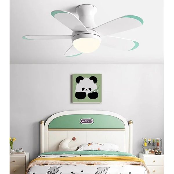 Control Low Floor Household Fan lamp colorful Children Room Ceiling Fan Light(WH-VLL-33)