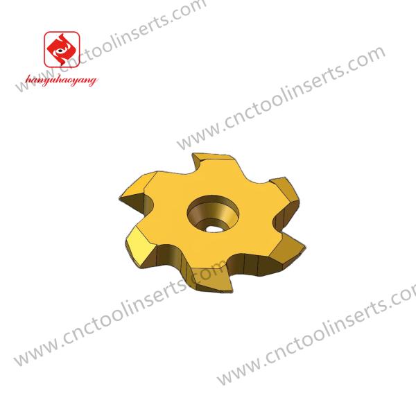 Customizable Insert Non-standard Grooving Insert With 3D154-235 Six-edged Design And HYKH06 Mid-range Coating