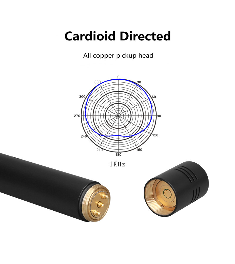 Полностью микрофон конденсатора 48V металла 20Hz-20KHz Handheld для ноутбука