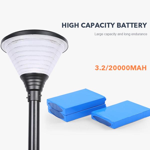 Light Control Aluminum Pole Solar Waterproof Lights With Mono Solar Panel