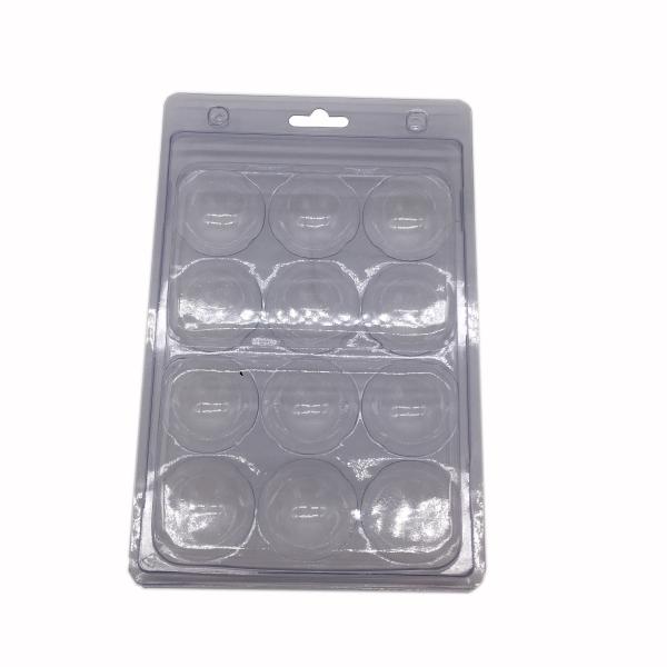 12 packs golf ball blister packaging tray clear transparent folded packaging