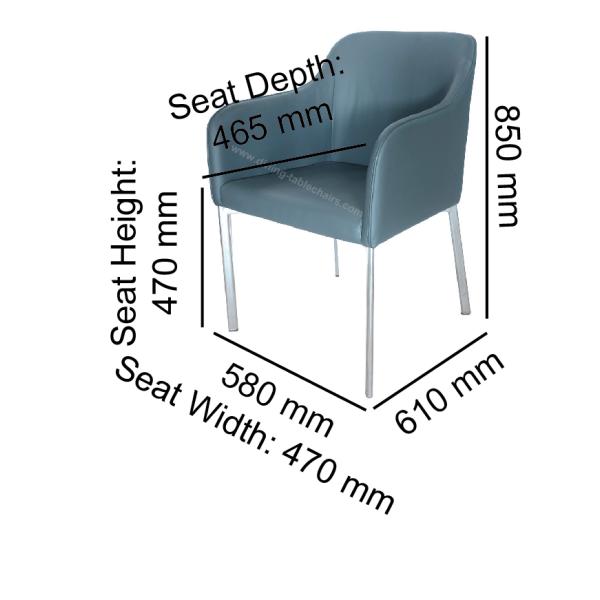 Крепкий ПУ ног обедая стулья, элегантный стул офиса Kроме поддерживает свободно