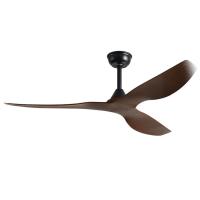 Ventilateur de plafond de 52 pouces esthétique modernes à flux d'air inversible réglable à 6 vitesses Inverseur moteur CC économe en énergie à commande à distance CA