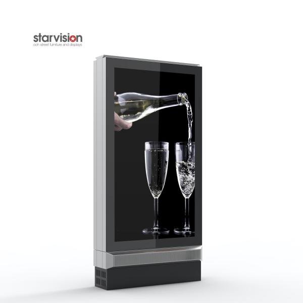Single Sided 3840x2160 Outdoor Digital Advertising Display Screens 3000nits
