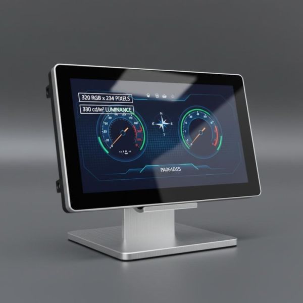 6.4 Inch Car LCD Display with 330 cd/m² Luminance and 320(RGB) ×234 Pixel Number for Automotive Dashboard