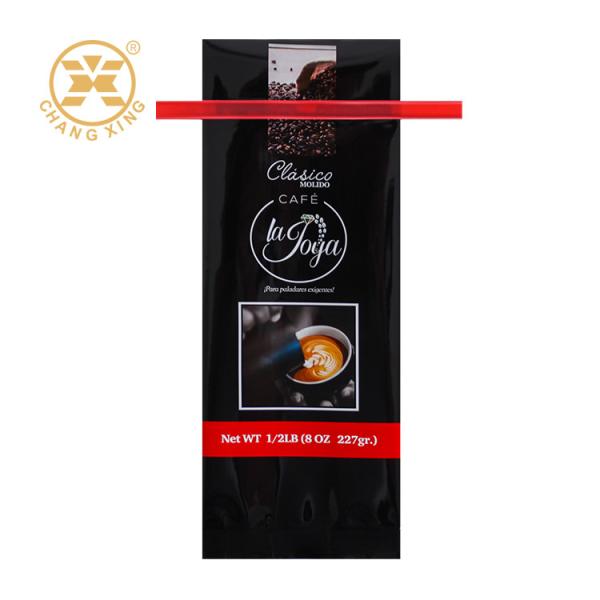 Logotipo impresso sob medida 250g 500g 1000g 1kg BOPP Rolo de filmes de grãos de café Saco de embalagem de alimentos Saco de embalagem de grãos de café