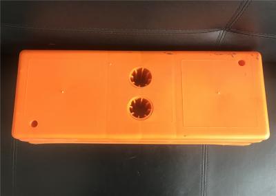 Orange Color Plastic Temporary Fencing Feet , Portable Fence Base Various Design