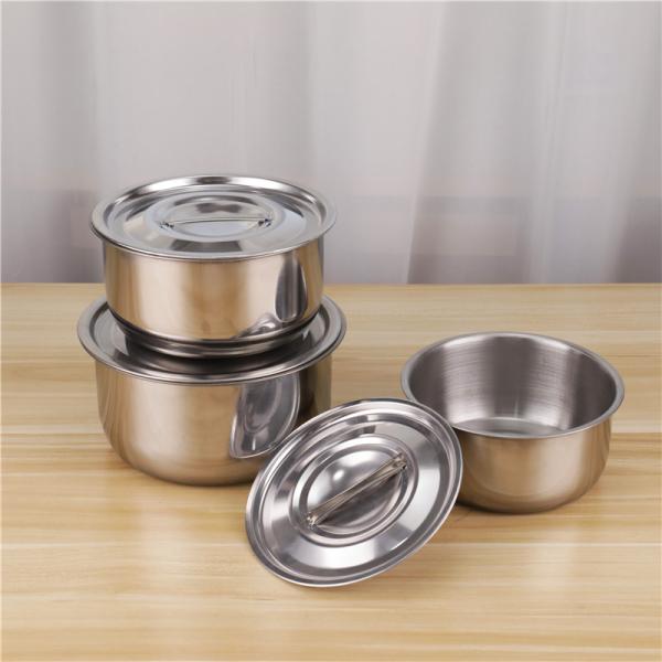 Cooking Pot 410 Stainless Steel Cookware Set Kitchen Soup Stock Pot Set