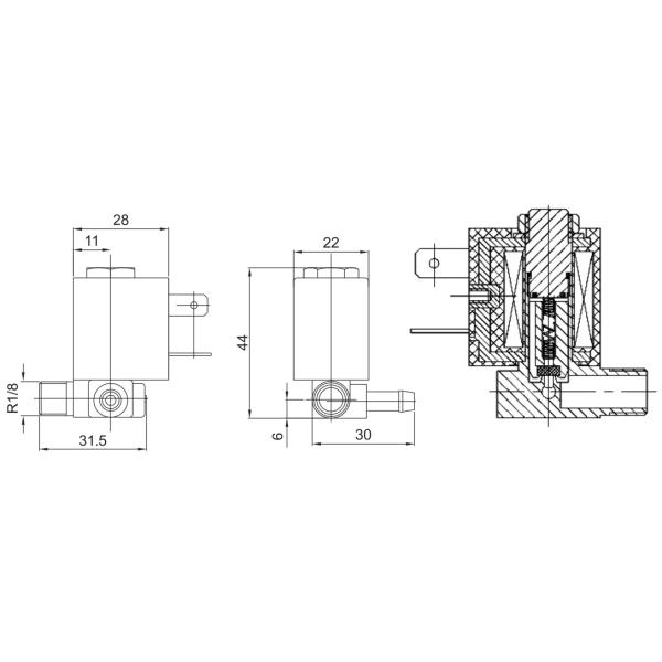 5523 CEME Type Solenoid Valve For Steam Iron Steam Generator Station 220V 230V
