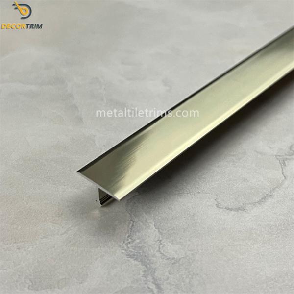 Ceramic Trim Strip T Shaped Transition Strip 17.4mm×7.8mm Aluminium