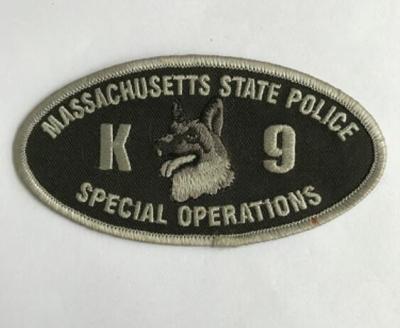 Embroidery art good price K9 embroidery patch with logo design