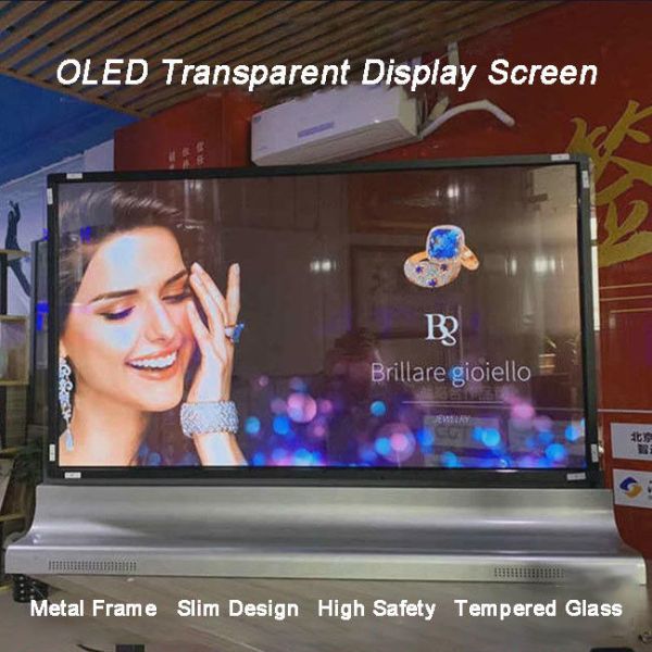 55 inch 4K Ultra HD Transparent OLED Display Manufacturers For Education Public Information