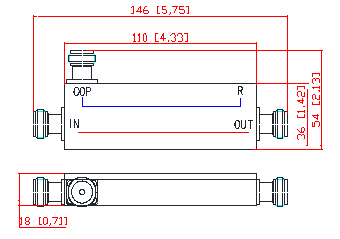 700-3800MHz N Female Directional Coupler