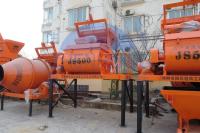 Le mélangeur concret JS500 d'axe de jumeau du mélangeur concret 0.5m3 a forcé le mélangeur concret