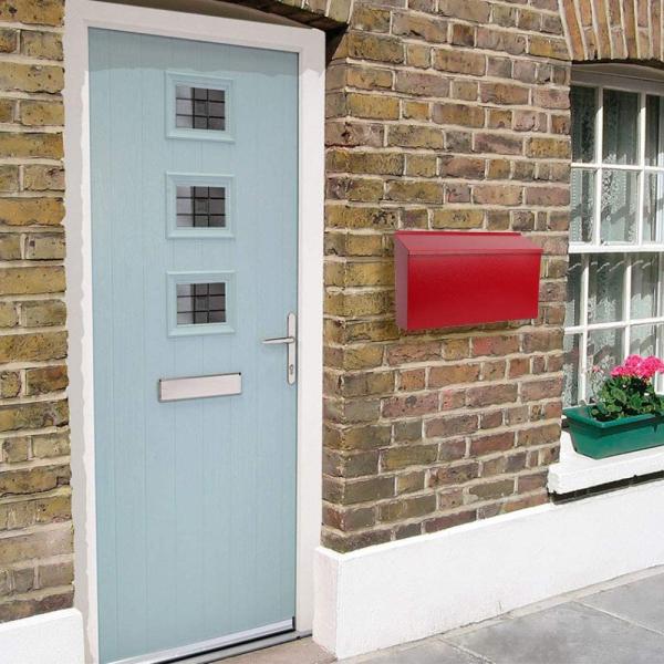 Настенный черный порошковый покрытие бразильский металлический пакет Drop Box для доставки посылок