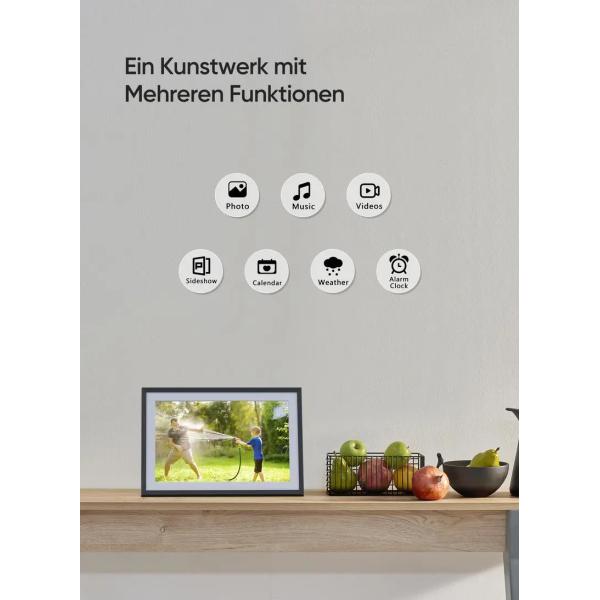 Supply Bulk 10 inch 16g WiFi LCD Cloud Video Download Frameo Digital Photo Picture Frame