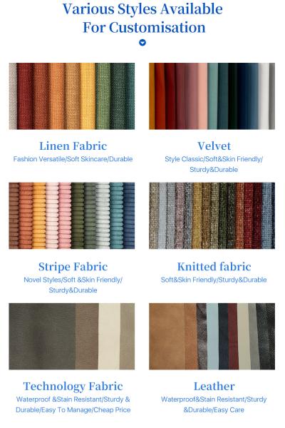 Customize Home Furniture Berber Fleece Fabric Footstool And Soft Sofa Armchairs For Living Room