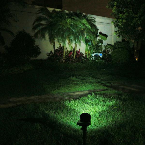 Solar Lights,2-in-1 Waterproof 4 LED Solar Spotlight Adjustable Wall Light Landscape Light