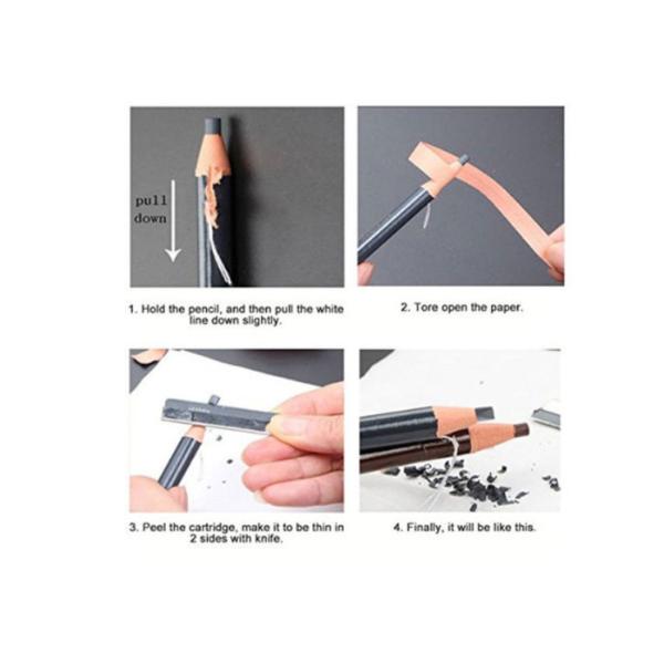 Semi-permanent Makeup Waterproof Eyebrow Liner Pencil Accessories Light / Dark Brown