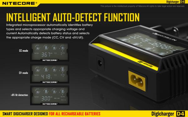 Nitecore LCD 2014 Latest universal smart charger Nitecore D4 battery charger