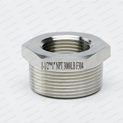 SS Hexagonal Bushing Forged Fitting Hex Bushing Internal External Thread Joint